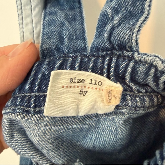 Kids Blue Denim Overalls EnFant size 5T - Picture 4 of 4